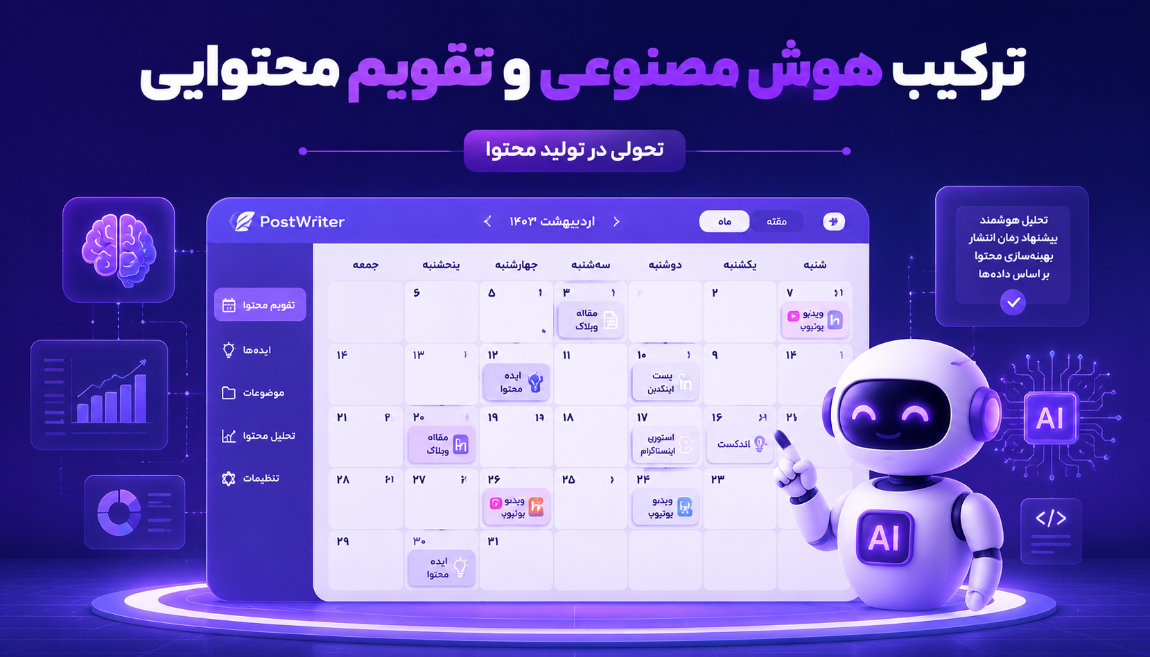 تقویم محتوایی چیست و چگونه در ۳۰ دقیقه یک ماه محتوا برنامه‌ریزی کنیم؟
